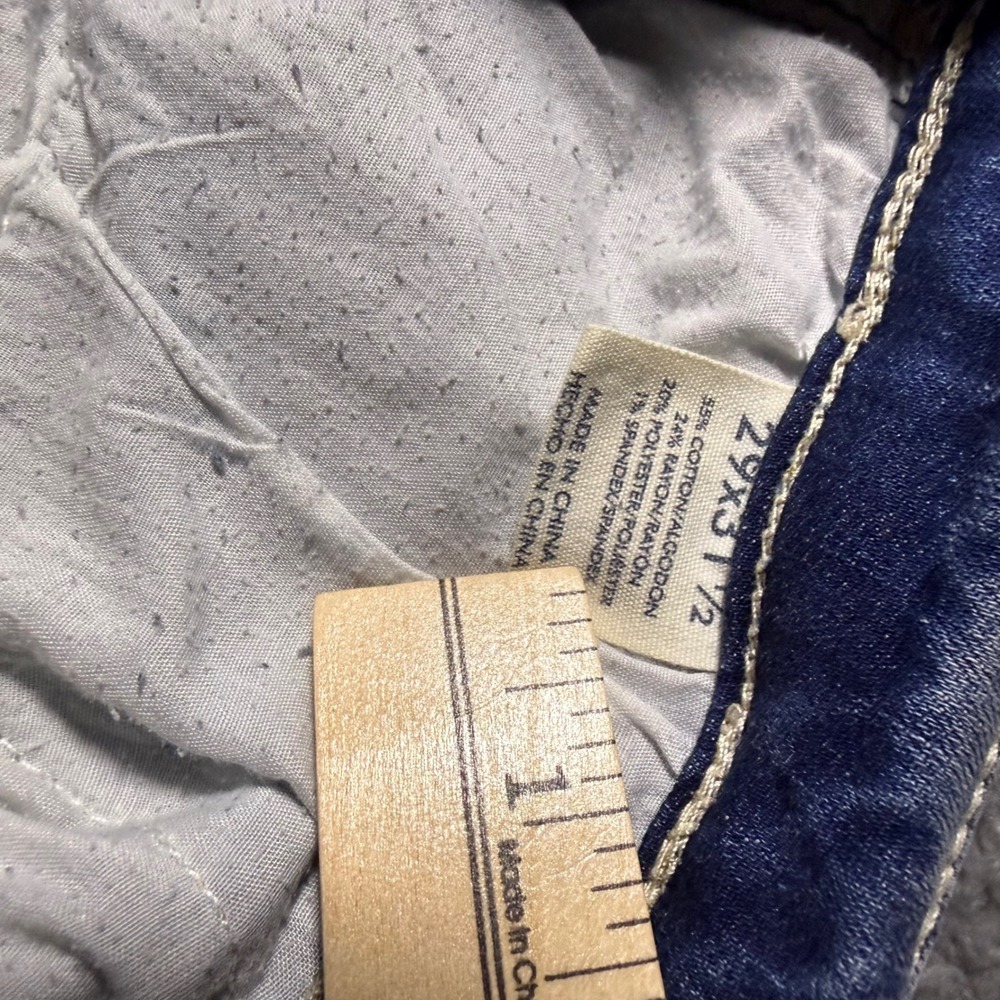 BKE Payton Straight Leg Jeans Womens 31x31.5 Medium Wash Mid Rise Stretch Denim - Picture 8 of 8